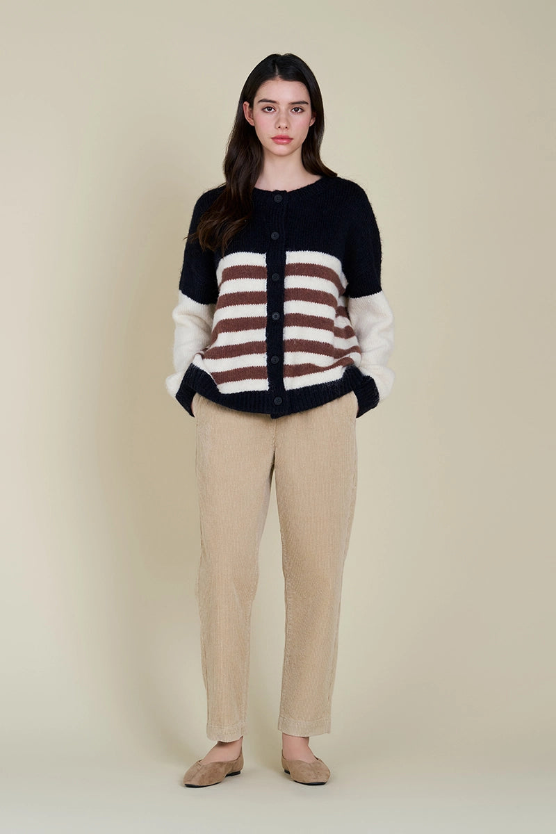 the STRIPE cardigan