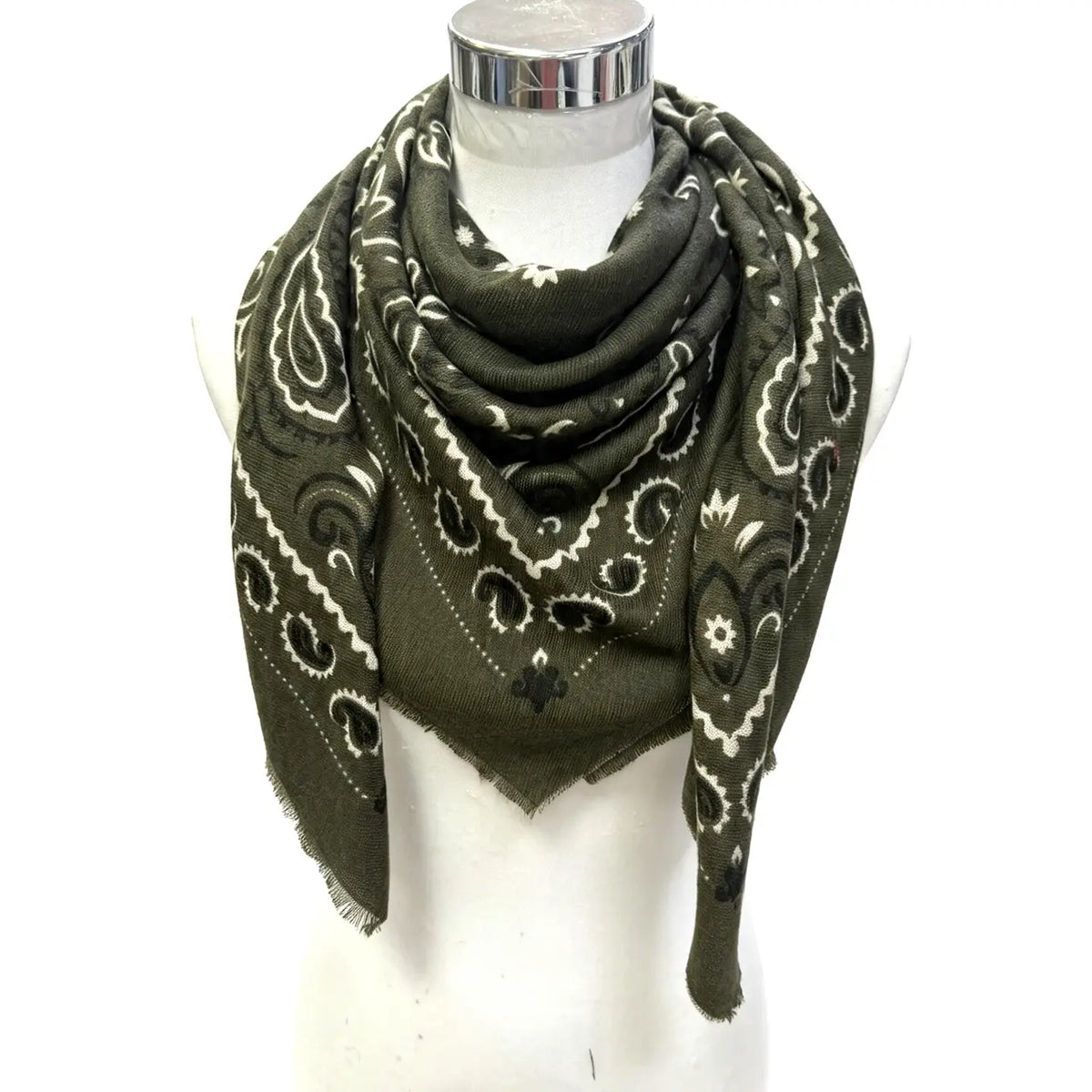 the BANDANA scarf, khaki
