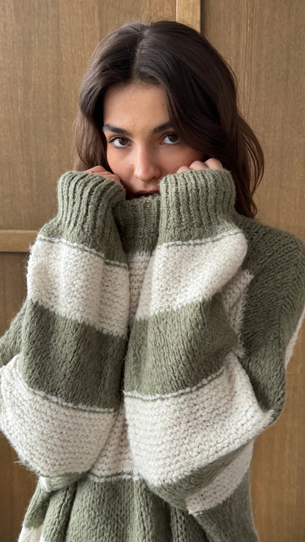 the MAISIE, khaki stripe