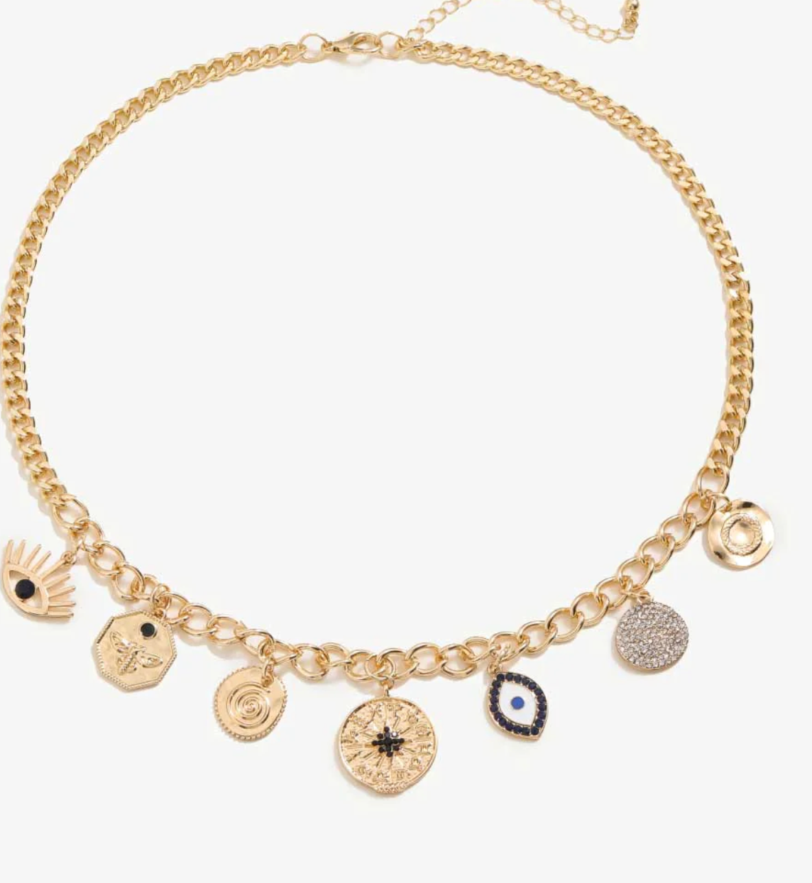 the GOODLUCK coin necklace