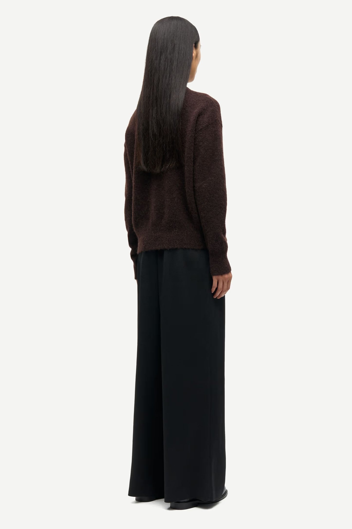 the ANOUR knit, black coffee