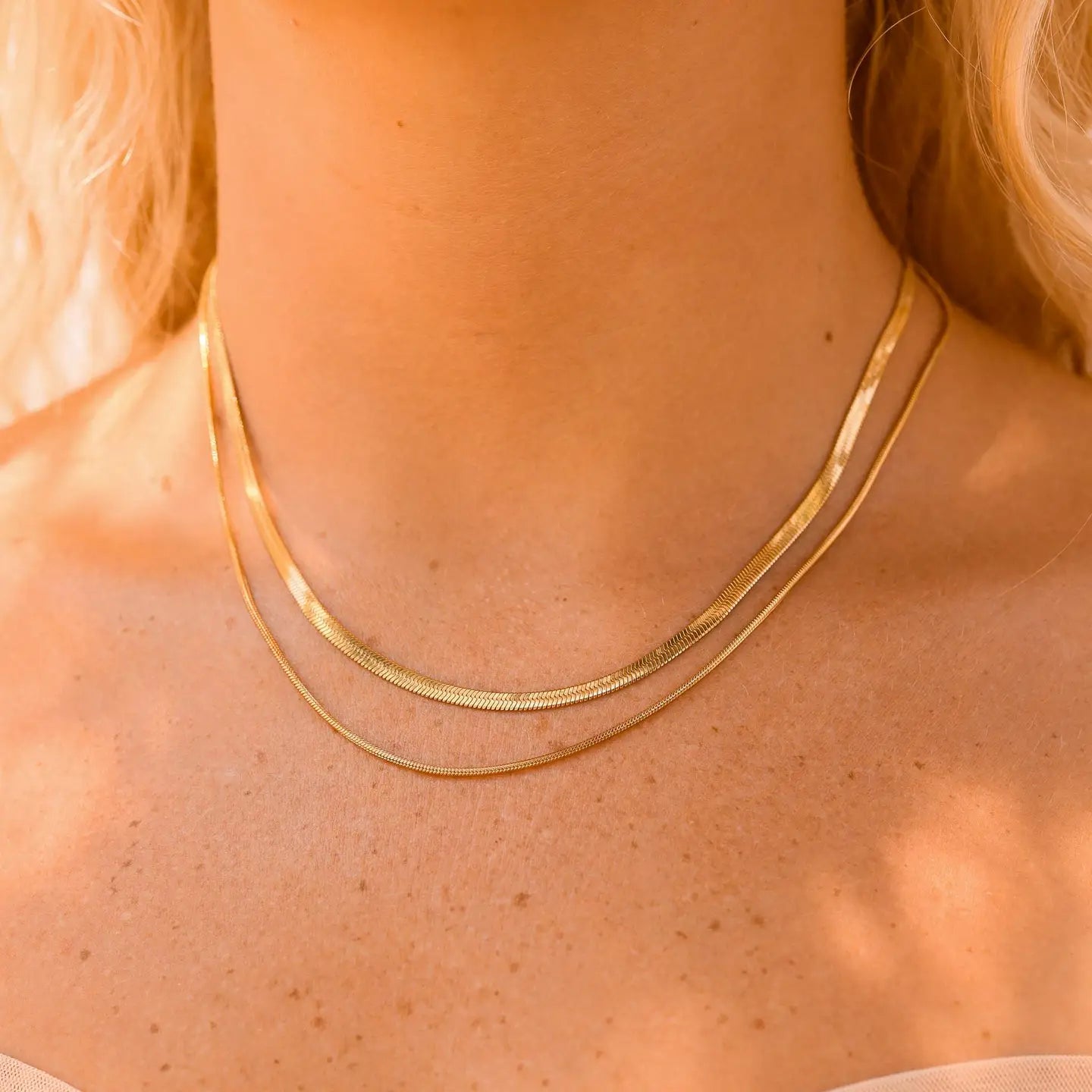 the HERRINGBONE necklace
