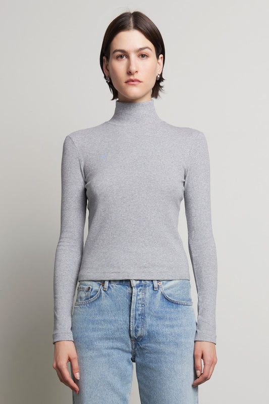 the HELMS top, heather grey