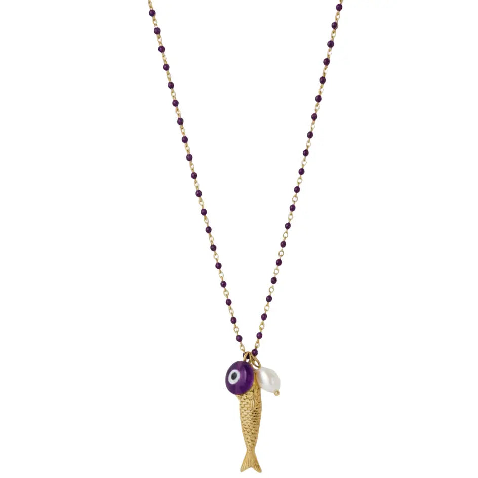 the FISH for luck necklace