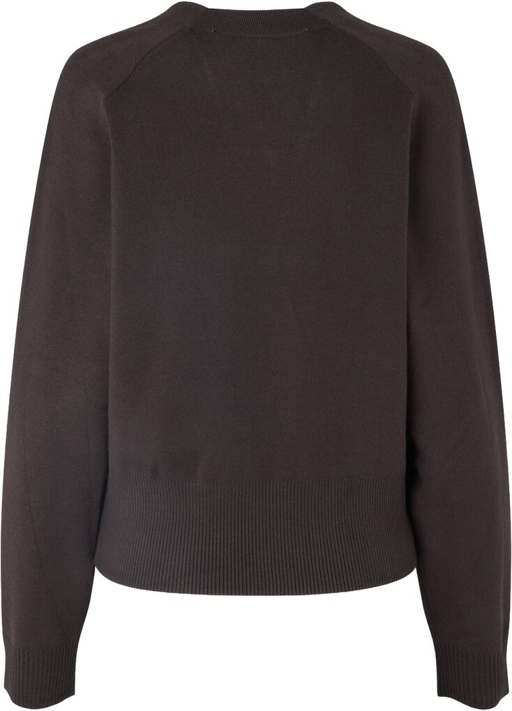 the SARIA wrap knit, chocolate torte