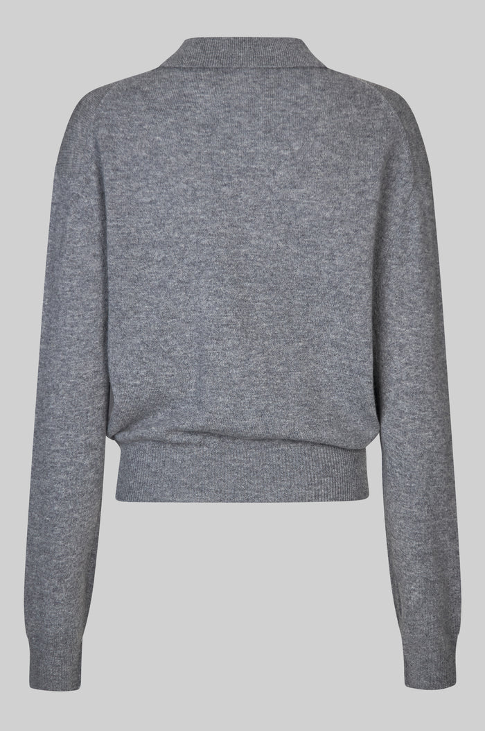 the VILENA knit, grey melange
