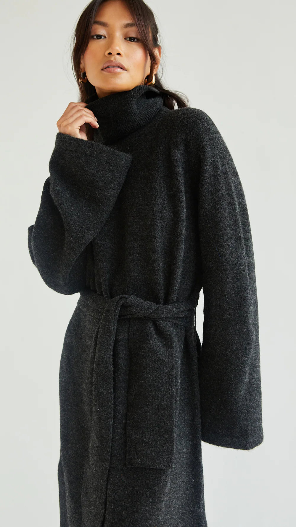 the ABBIE knit dress, black