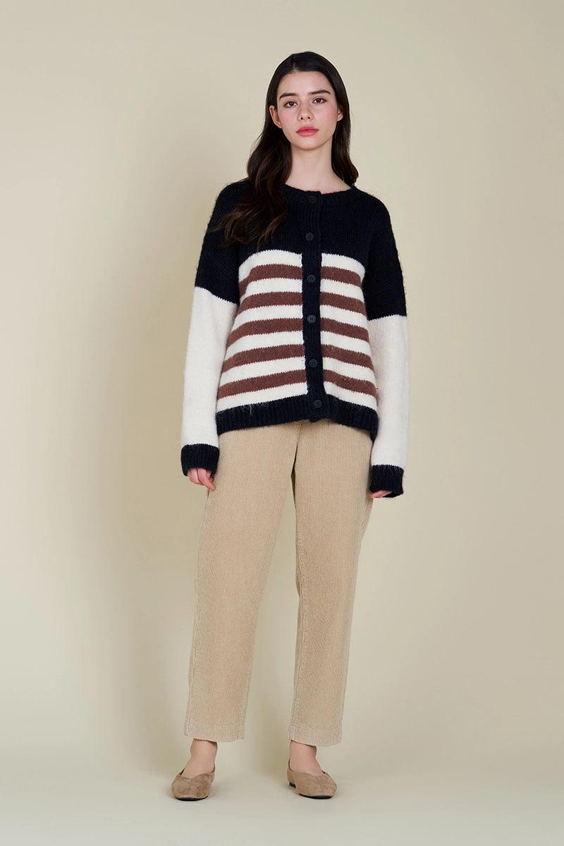 the STRIPE cardigan