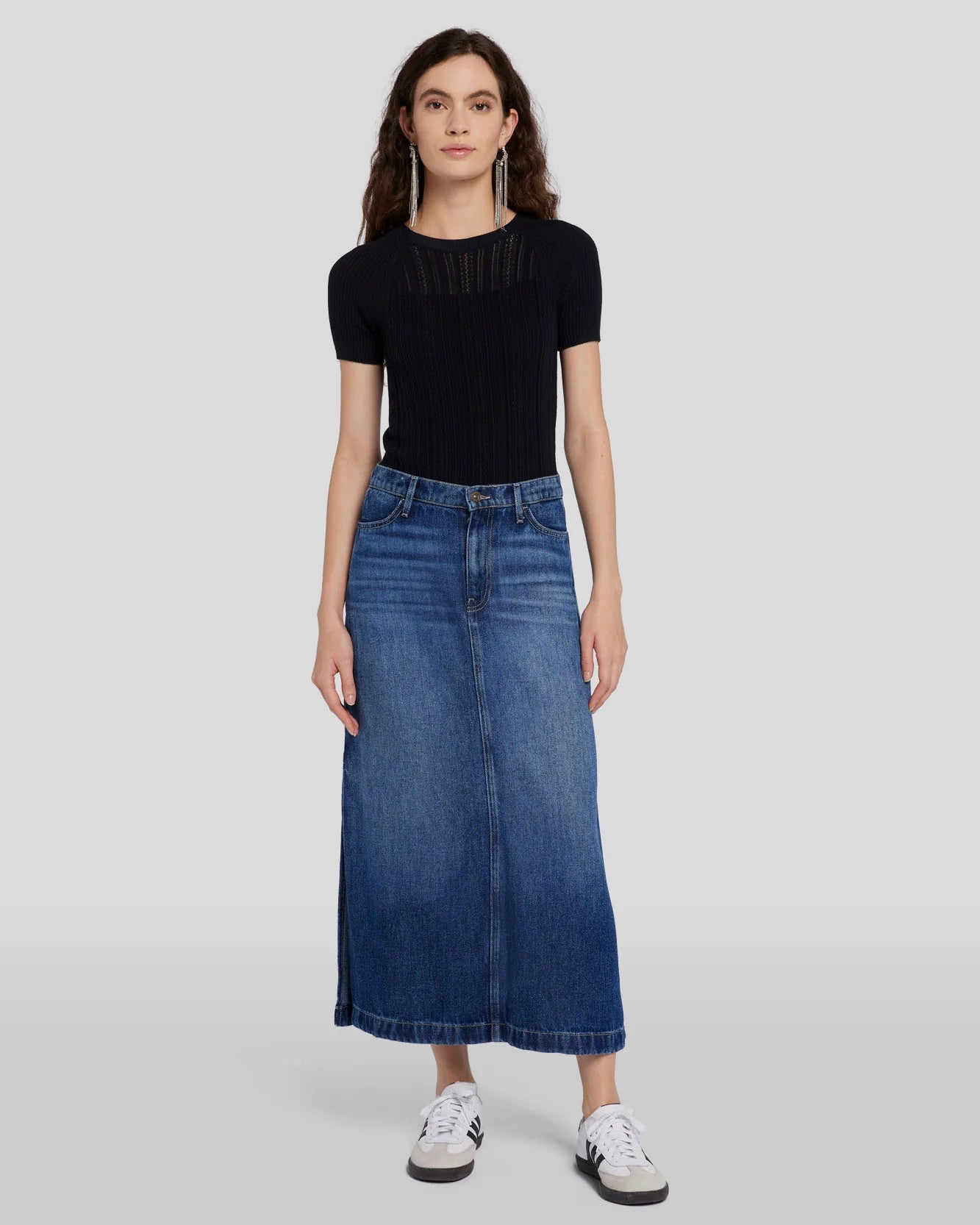 The LUSTRE Midi Skirt, Wayne