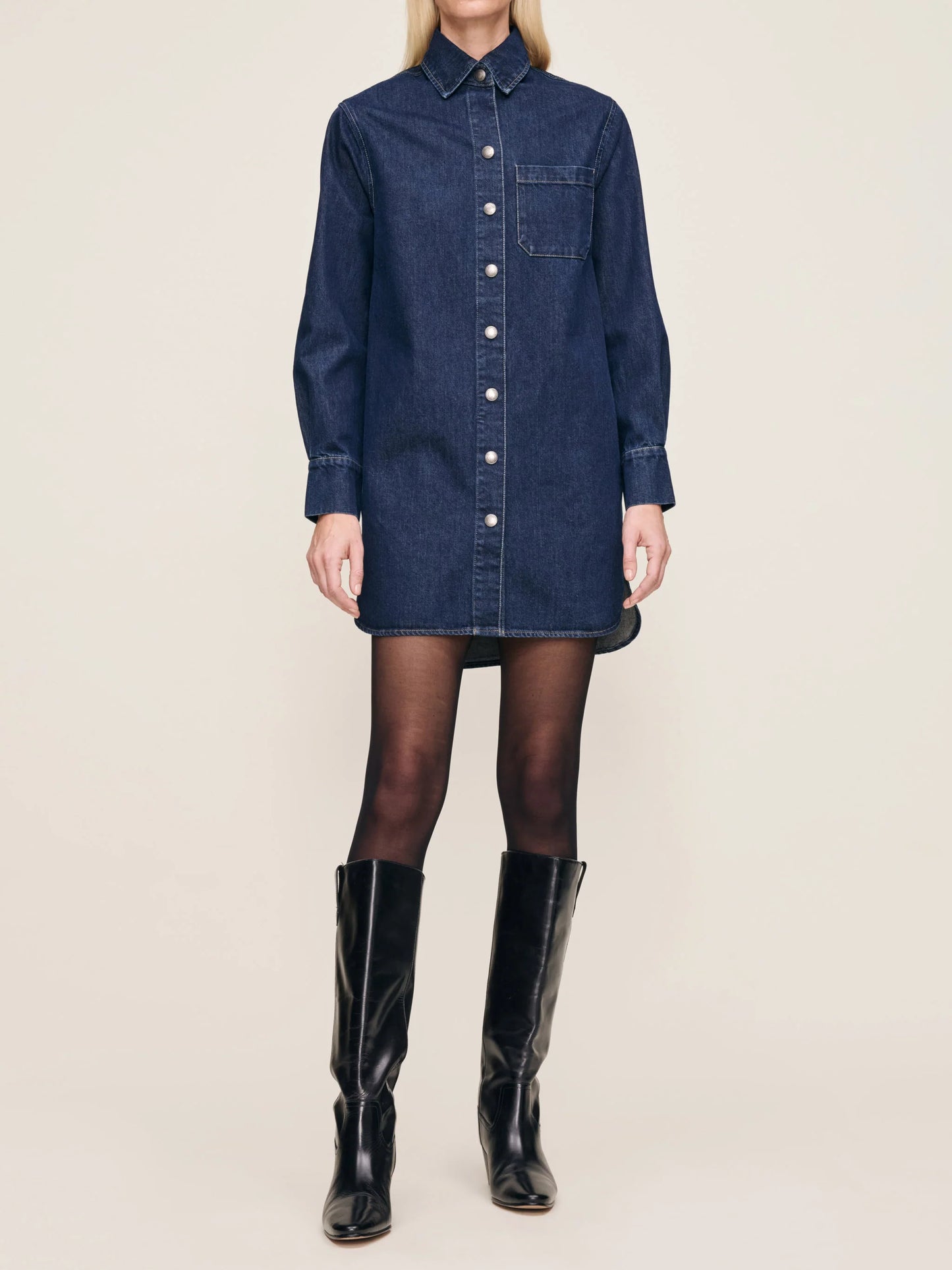 the FAYE shirt dress, lake house