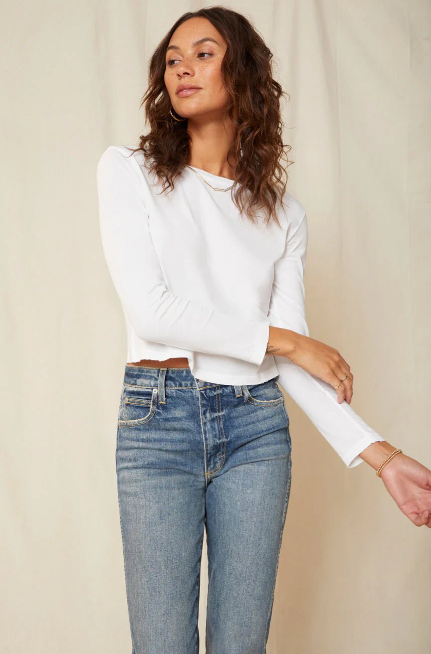 the BABE LONGSLEEVE, white