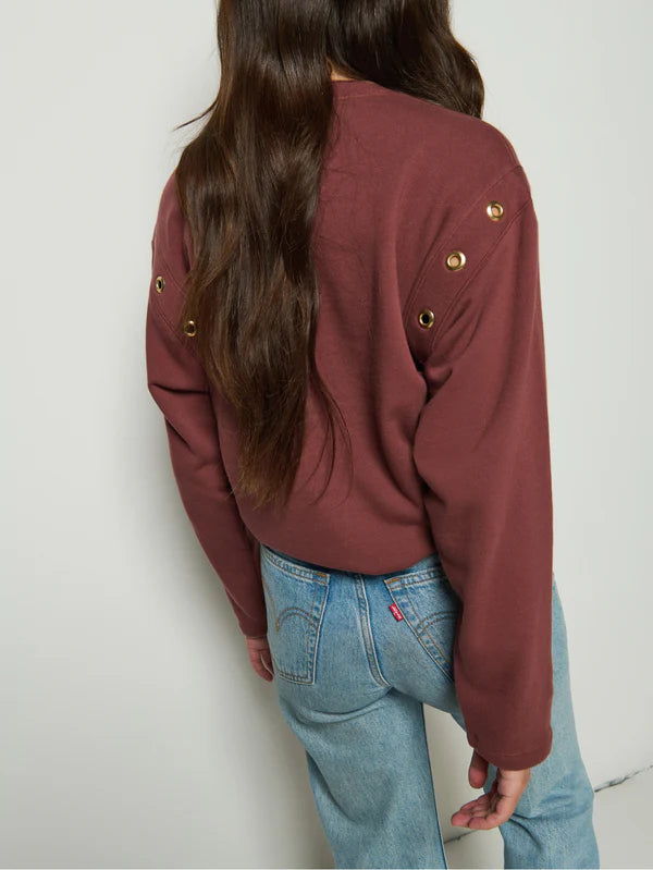 the ARLEM sweatshirt, brunette