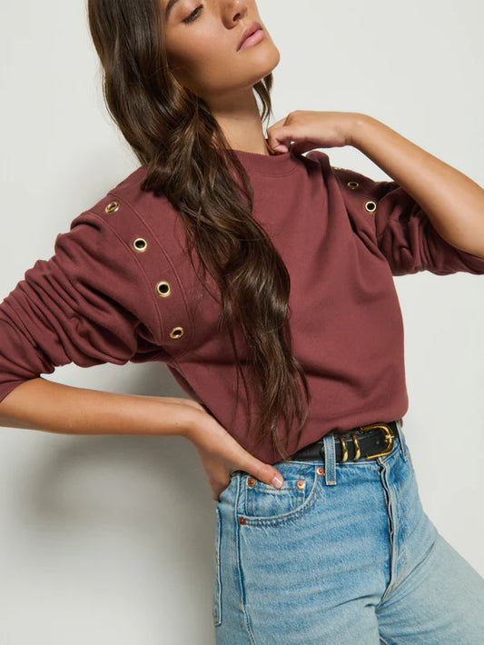 the ARLEM sweatshirt, brunette