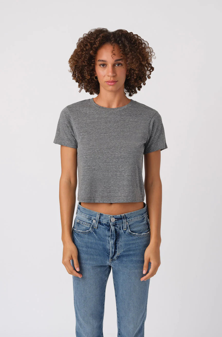 the BABE tee, heather grey