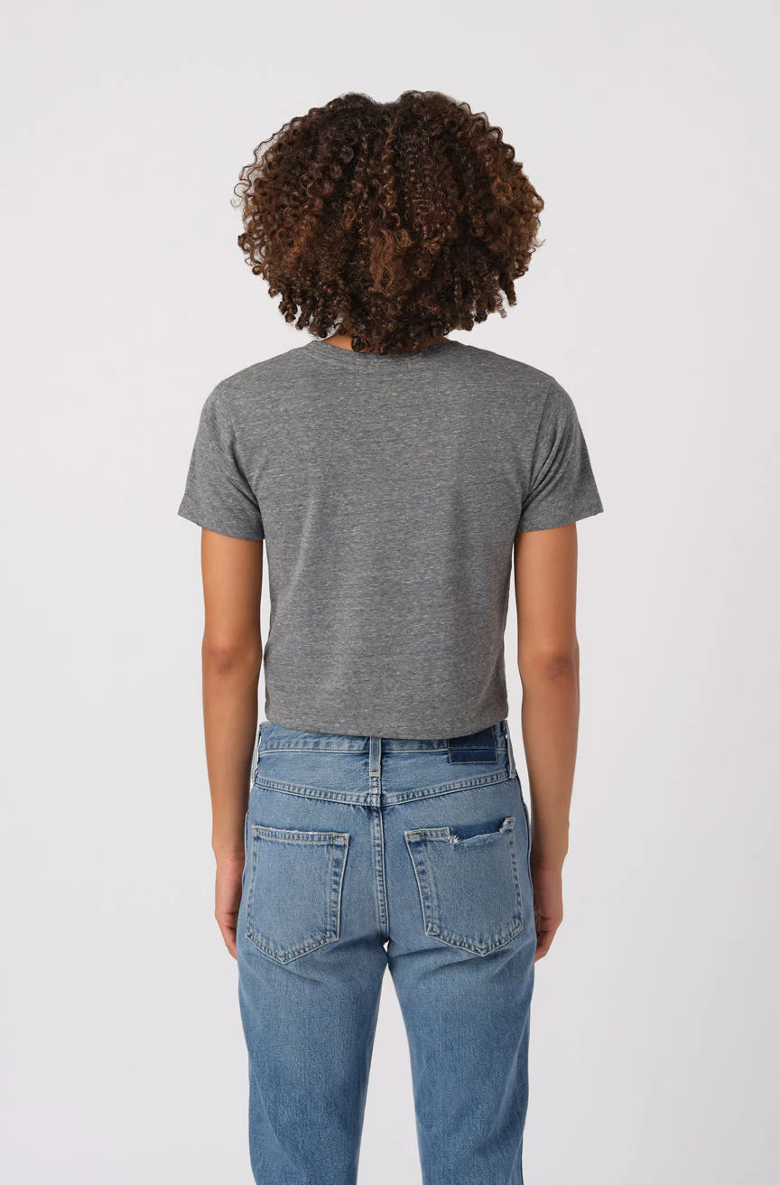 the BABE tee, heather grey