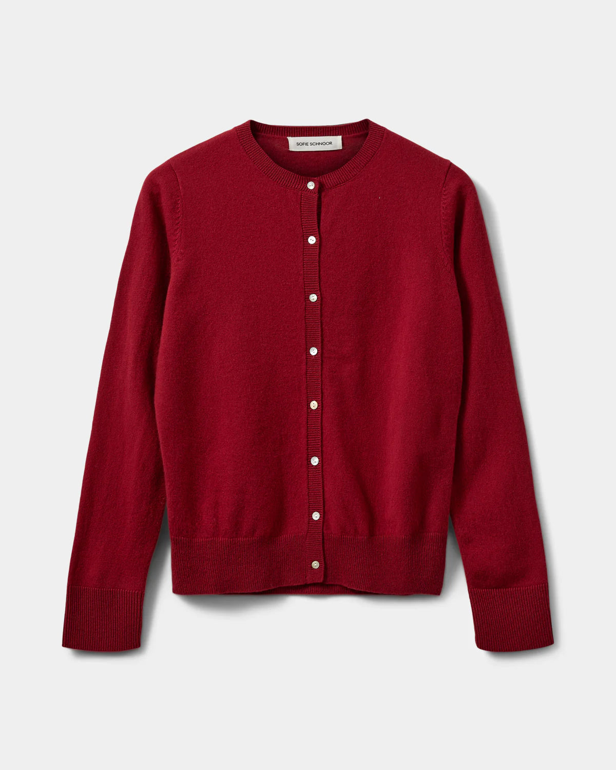 the ESSENTIALS cardigan, poppy