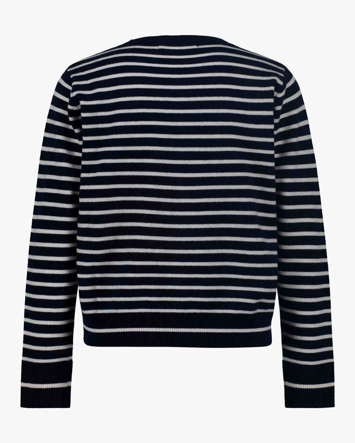 the CISSESW stripe cardigan, dark blue striped