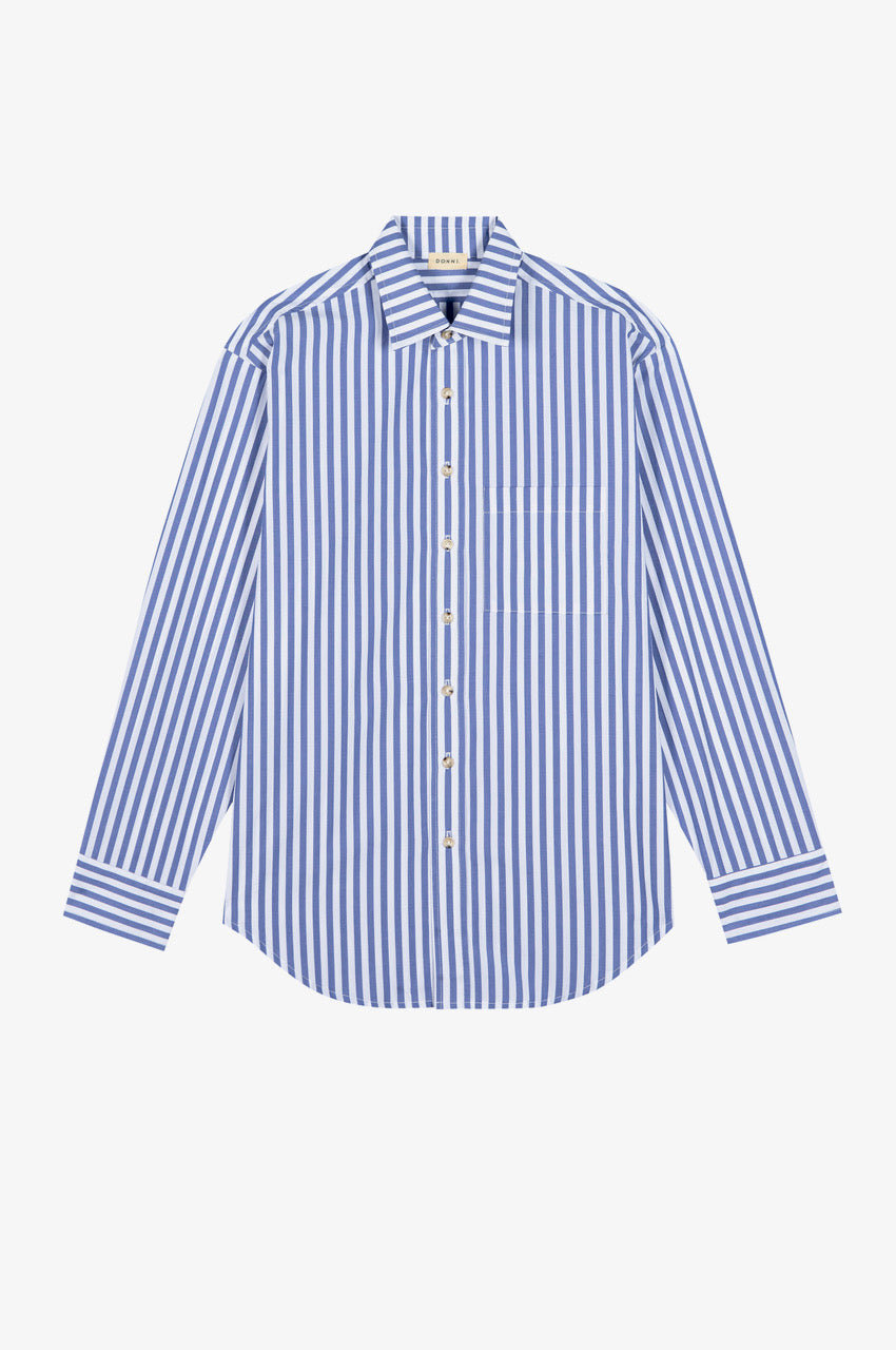the POPLIN shirt, azure