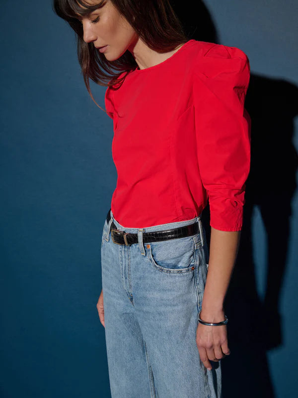 the ELOUISE top, red shoes