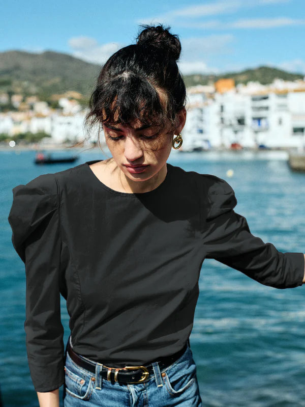 the ELOUISE top, jet black