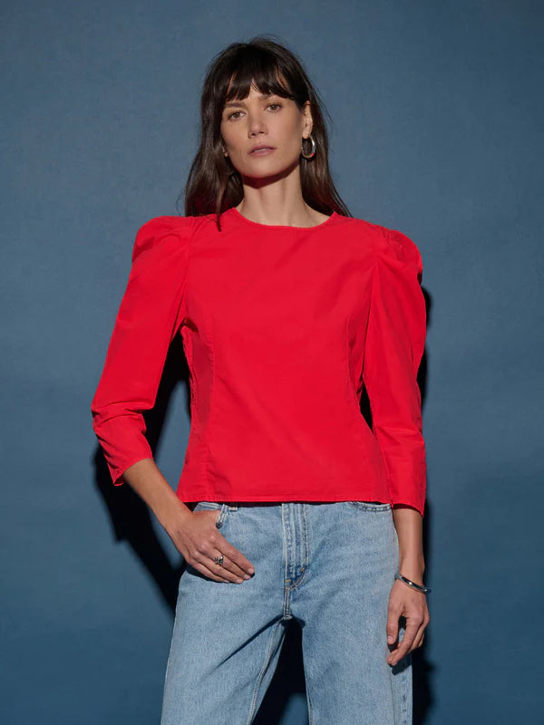 the ELOUISE top, red shoes