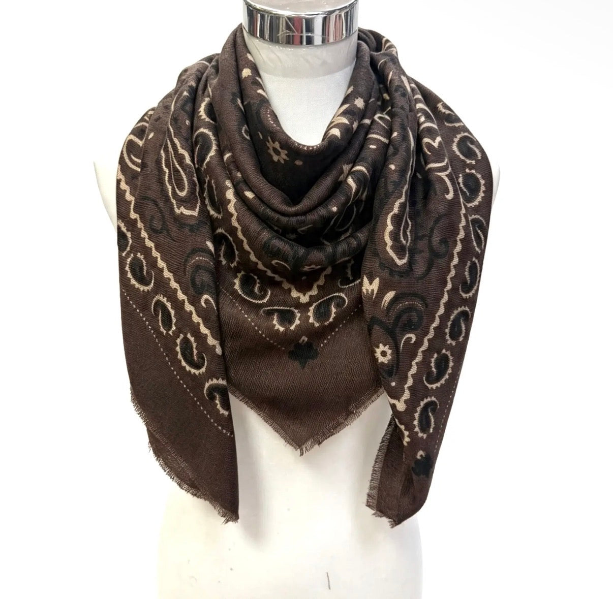 the BANDANA scarf, chocolate