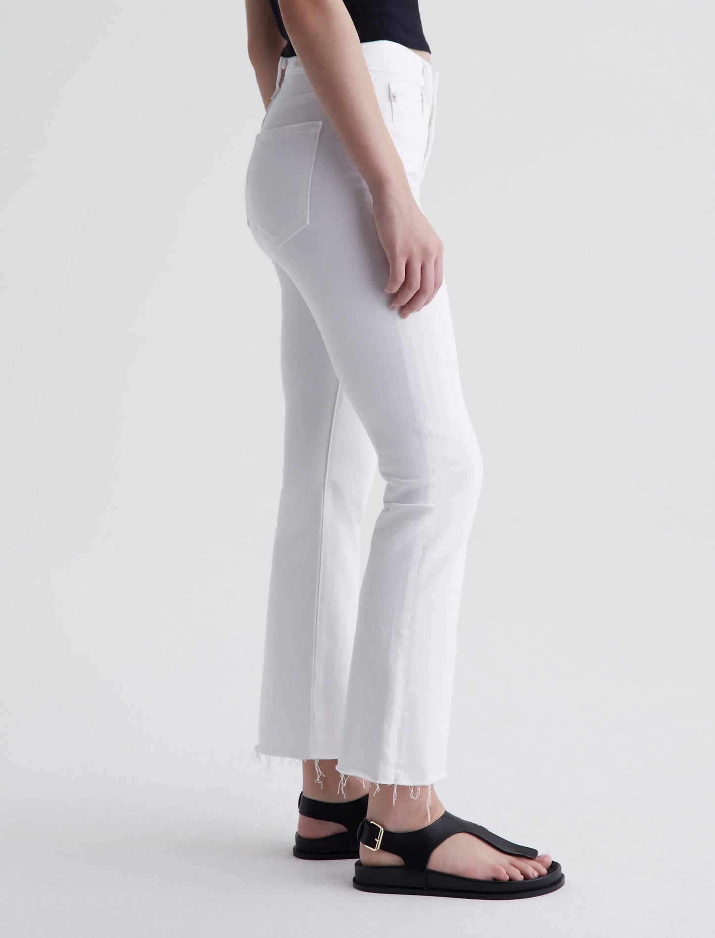 The FARRAH BOOT CROP, Modern White