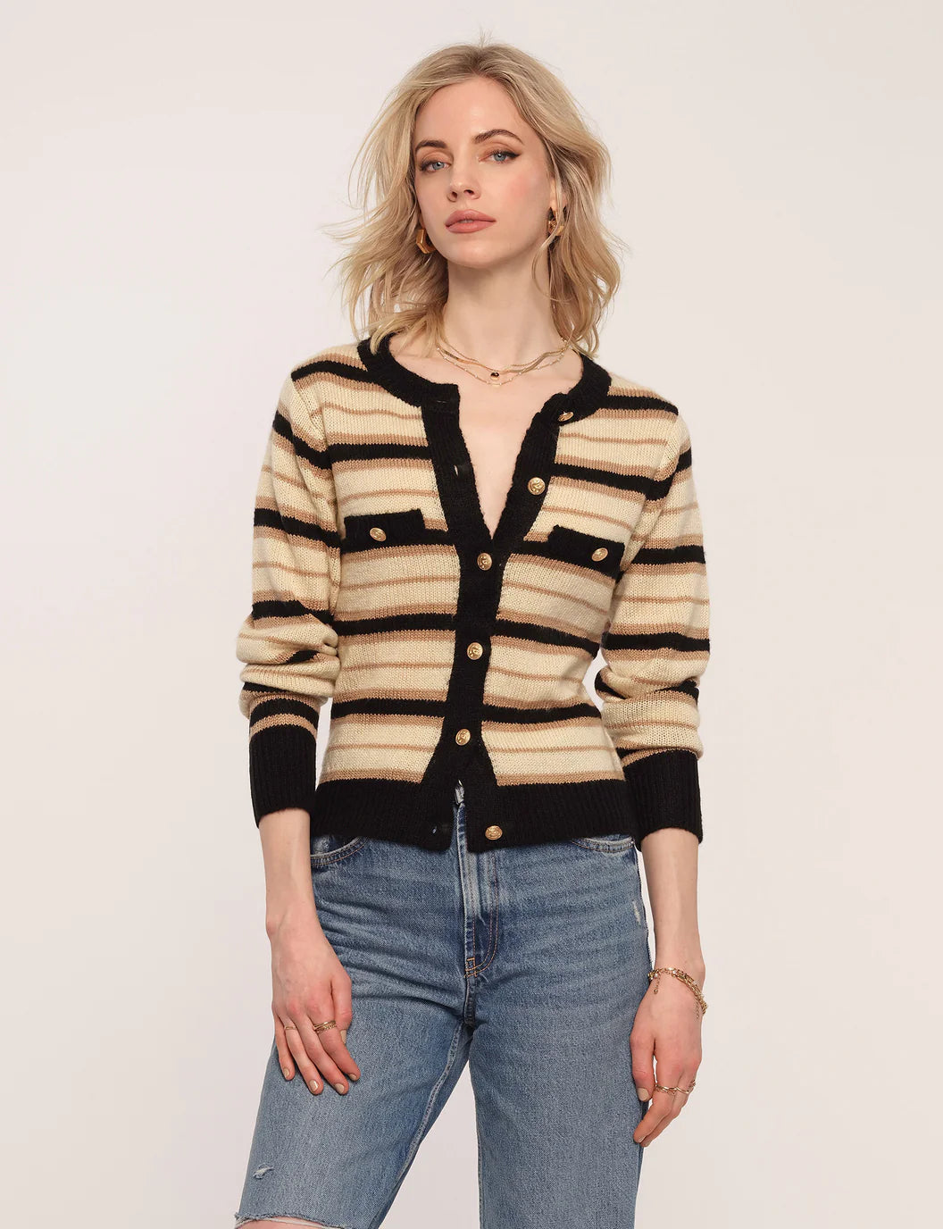 The VIOLETTA Cardigan, Ivory