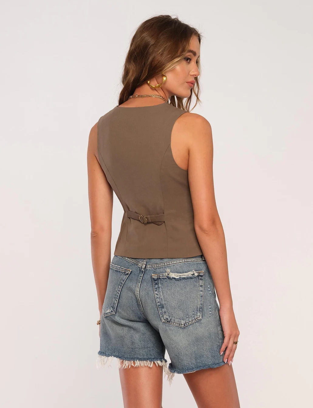 The JUSTINE Vest, Olive
