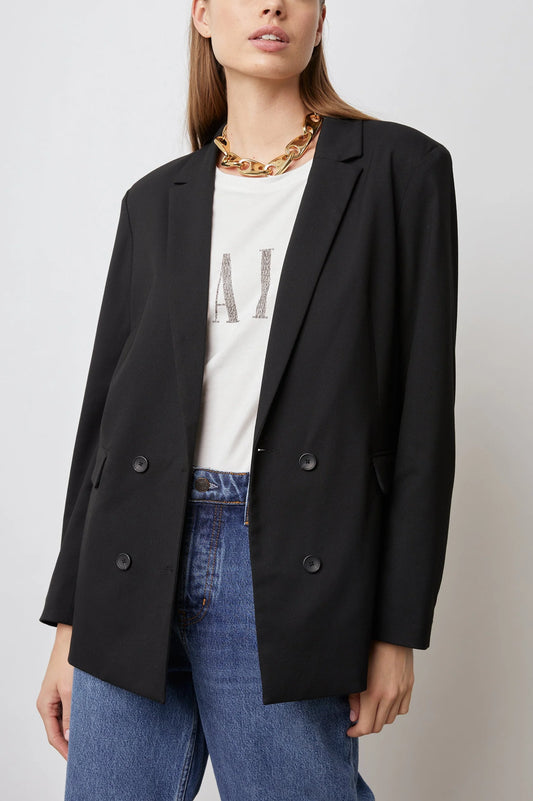 the JAC blazer, black twill