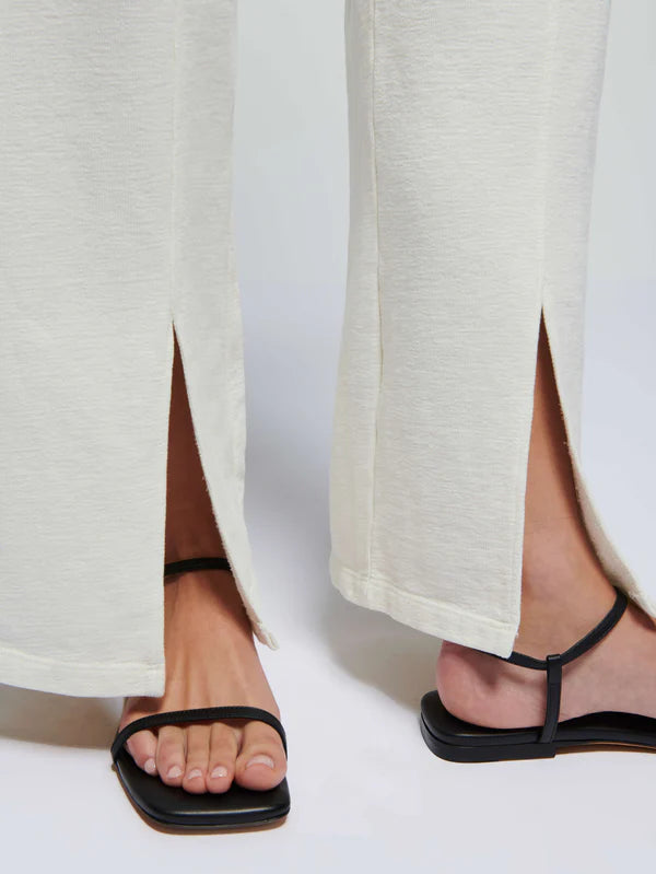 the LINCOLN knit pant, porcelein