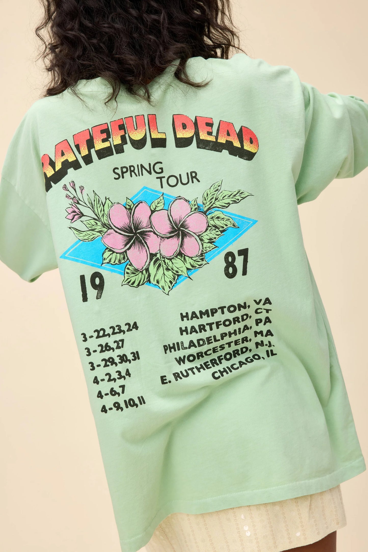 the GRATEFUL dead spring 1987 tee