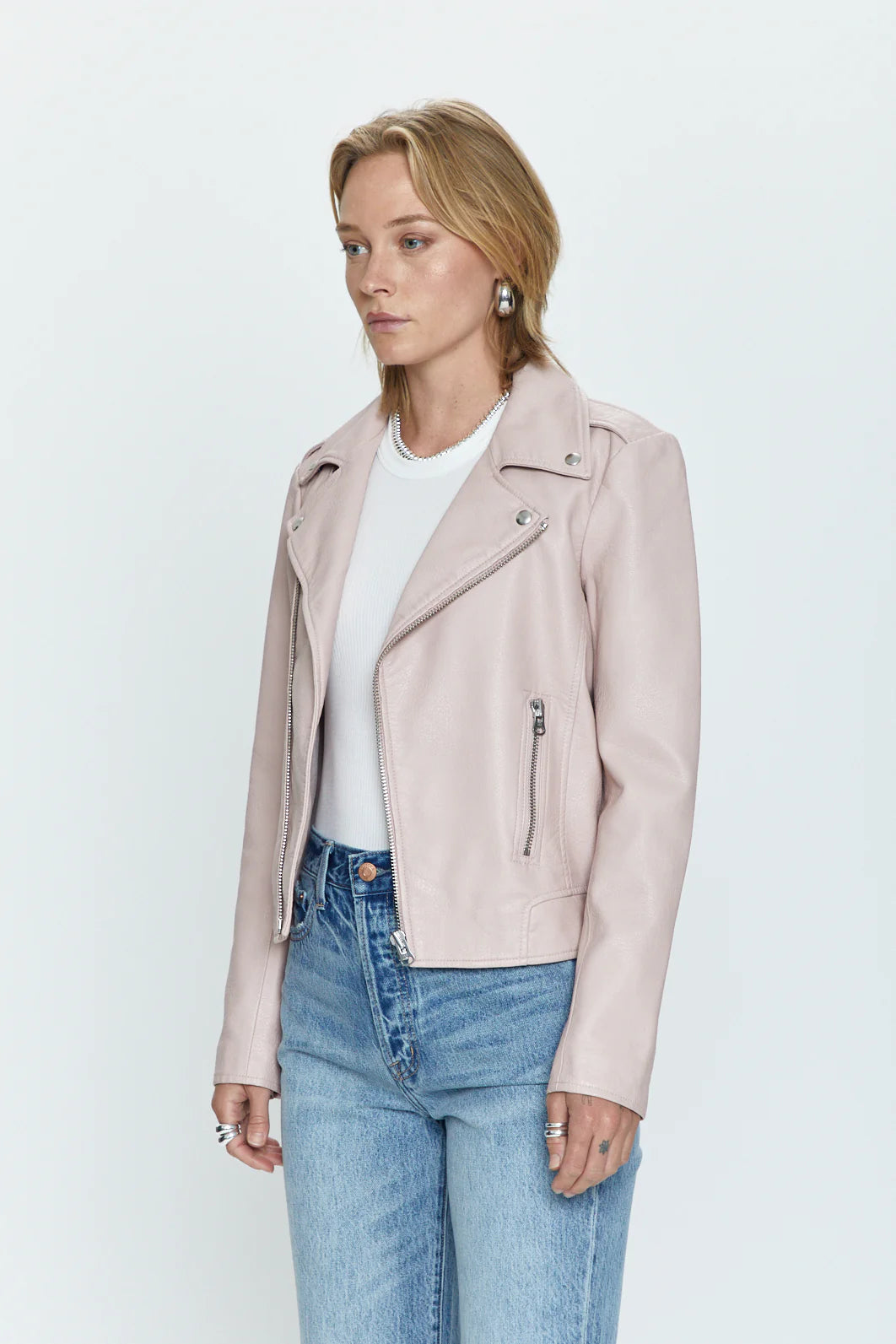 The NICOLETTE Moto Jacket, Rose