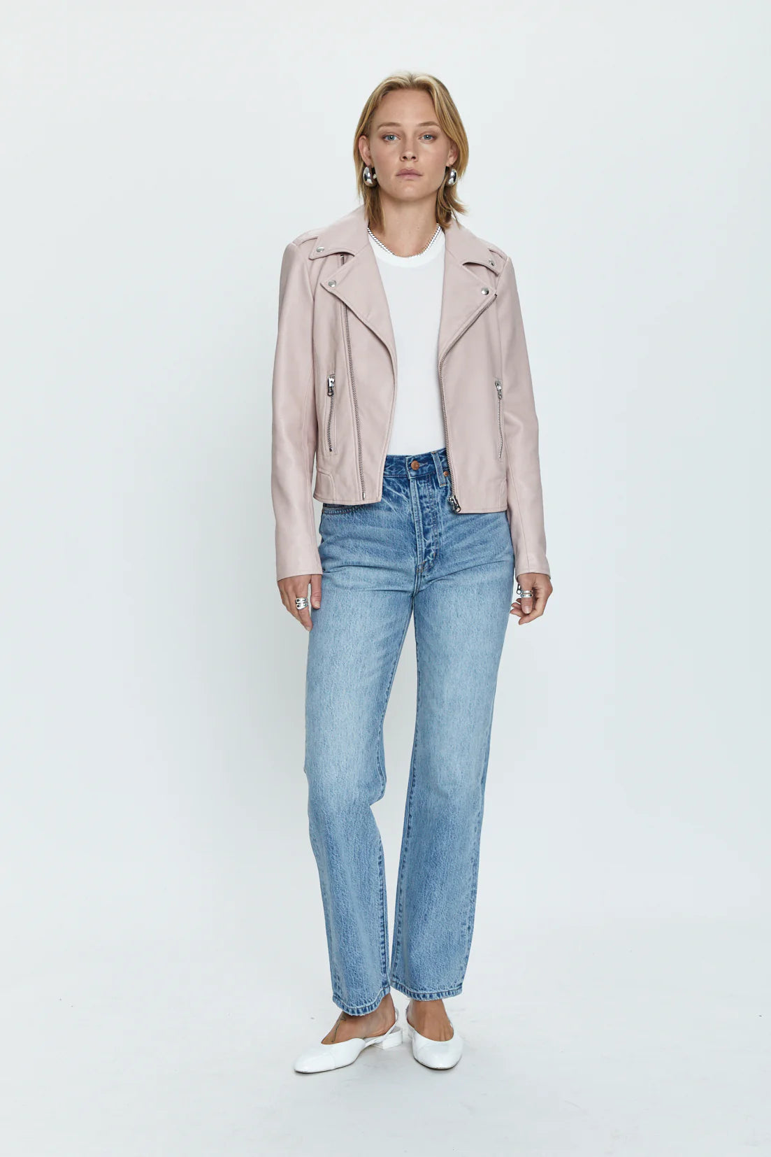 The NICOLETTE Moto Jacket, Rose