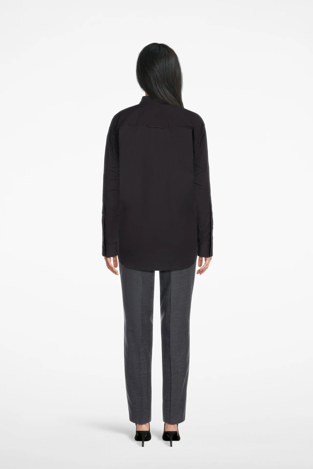 the AM to PM boyfriend shirt, black