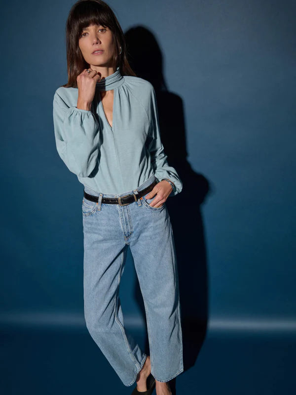 the ROSALIE keyhole blouse