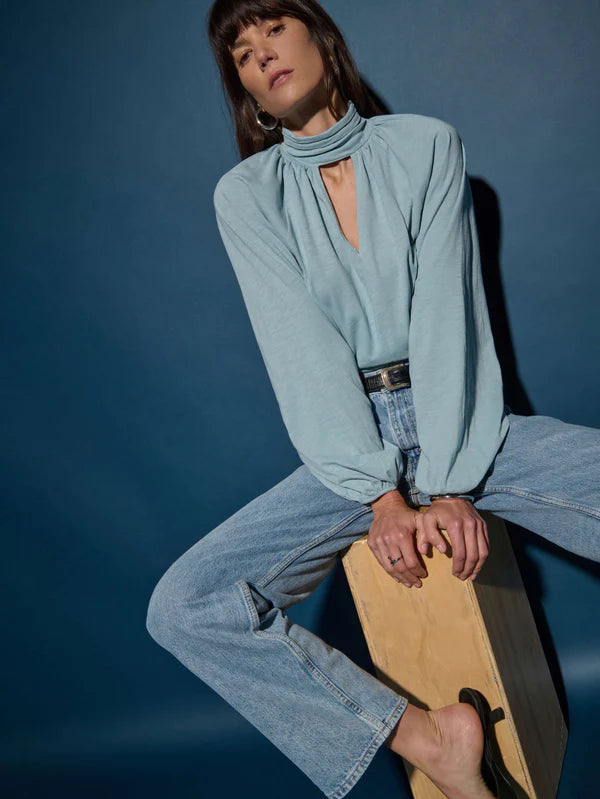 the ROSALIE keyhole blouse