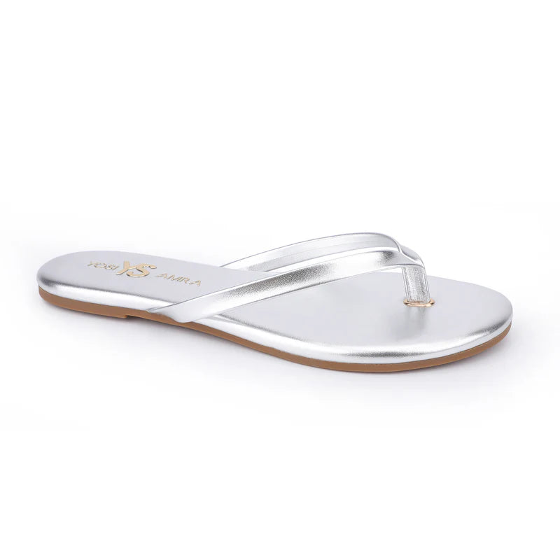 the RIVINGTON flip flop, silver