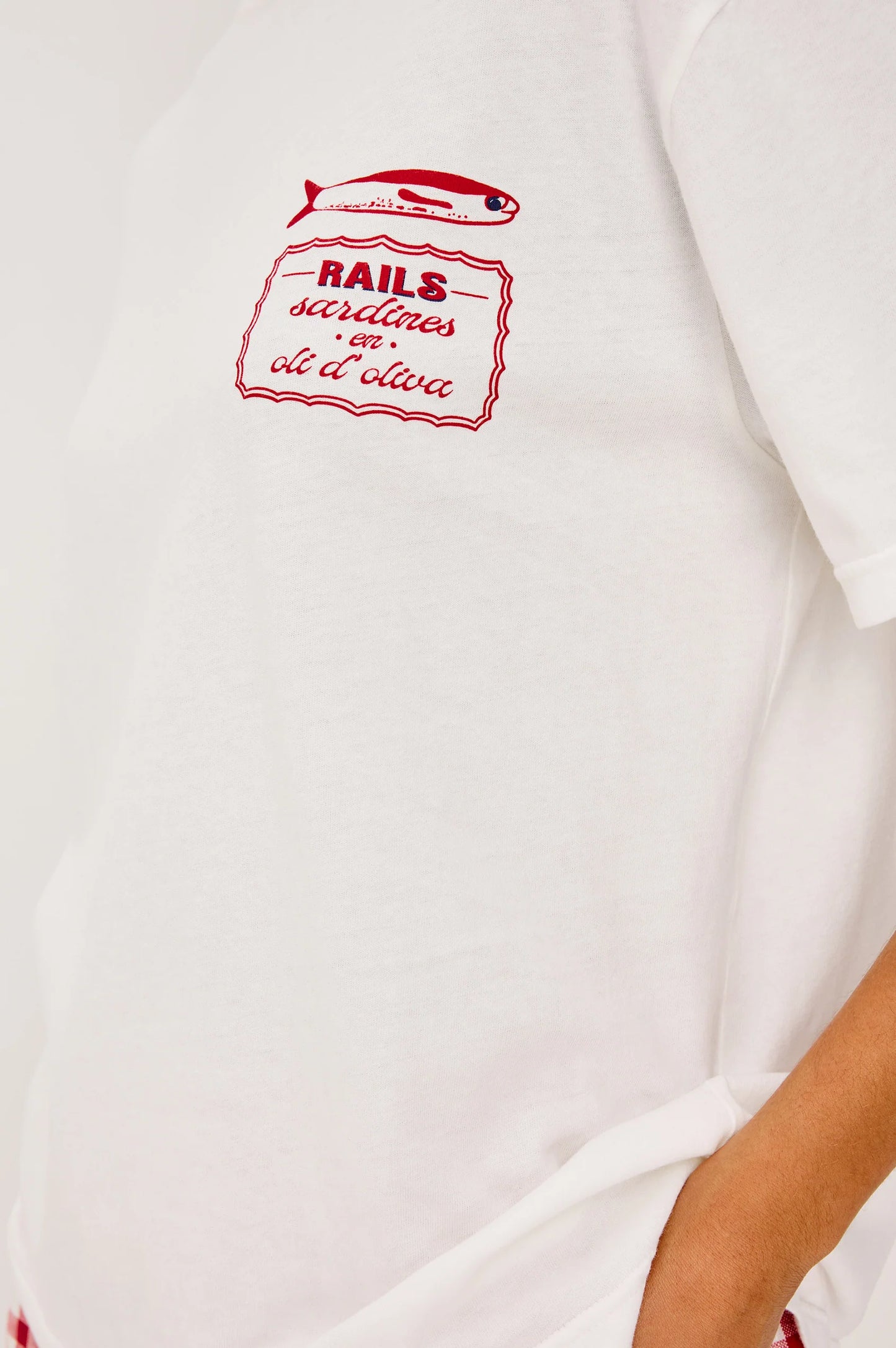 the SOUVENIR tee, sardines