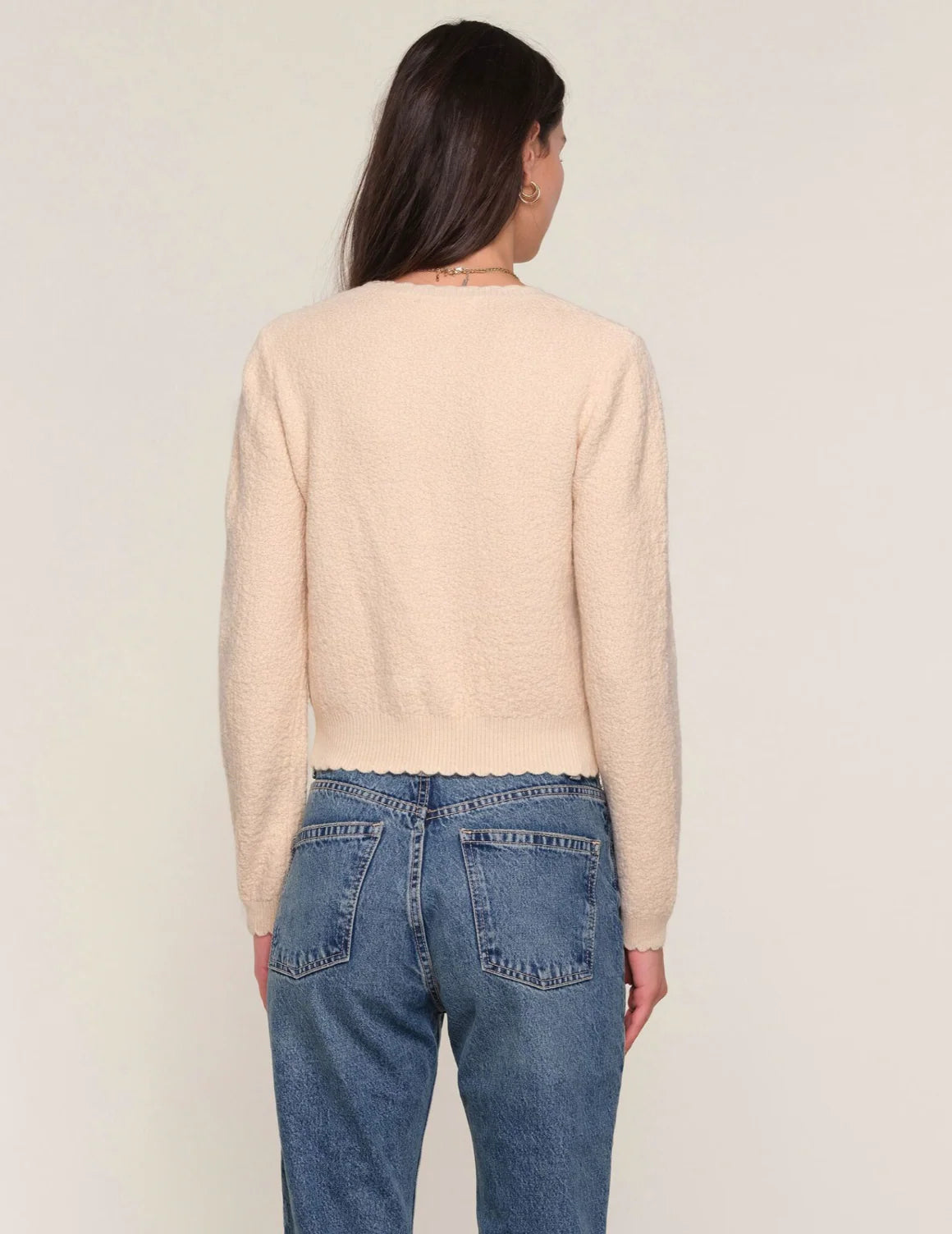 the LETTIE cardigan, ivory