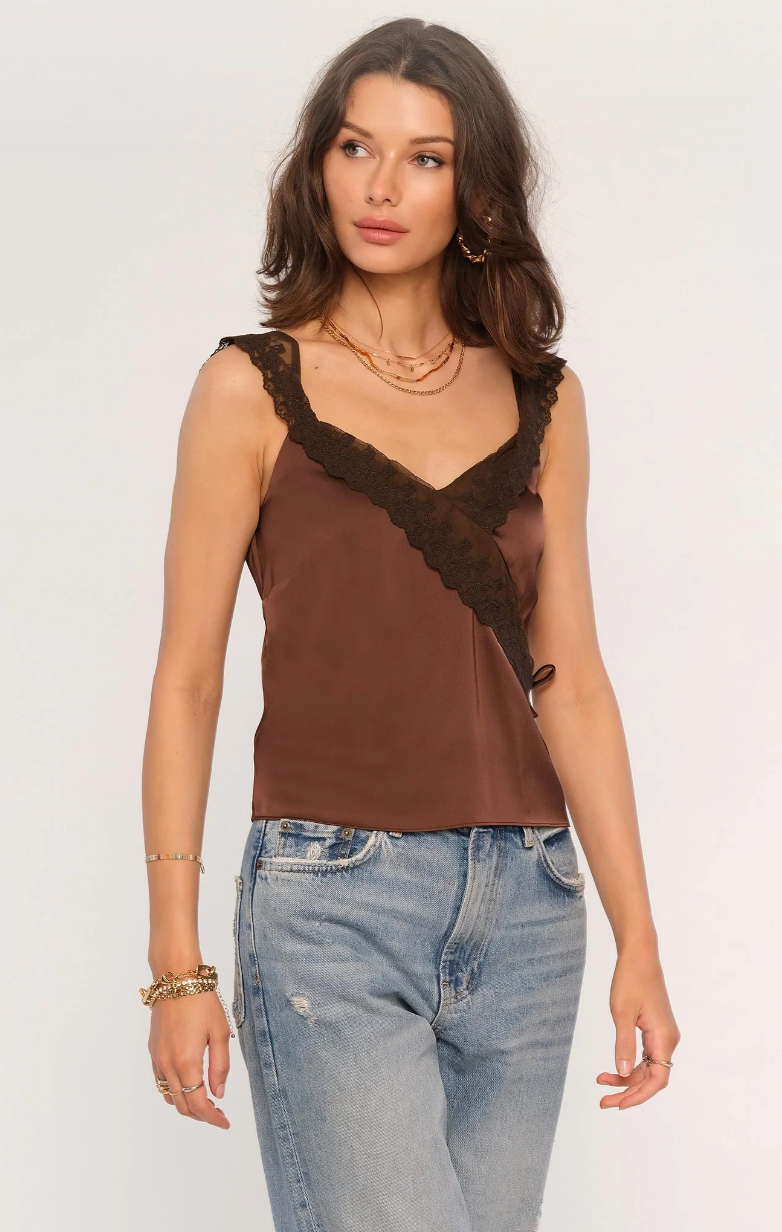 the AIMEE top, espresso