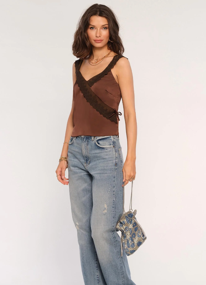 the AIMEE top, espresso
