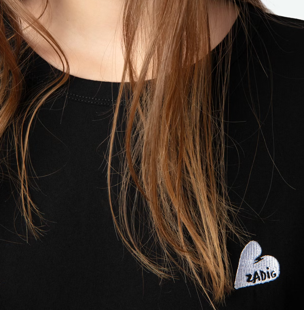 the MARTA heart tee, black