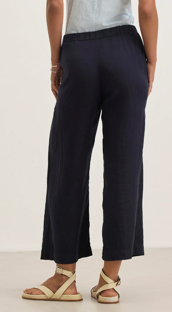 the LOLA linen pant, navy