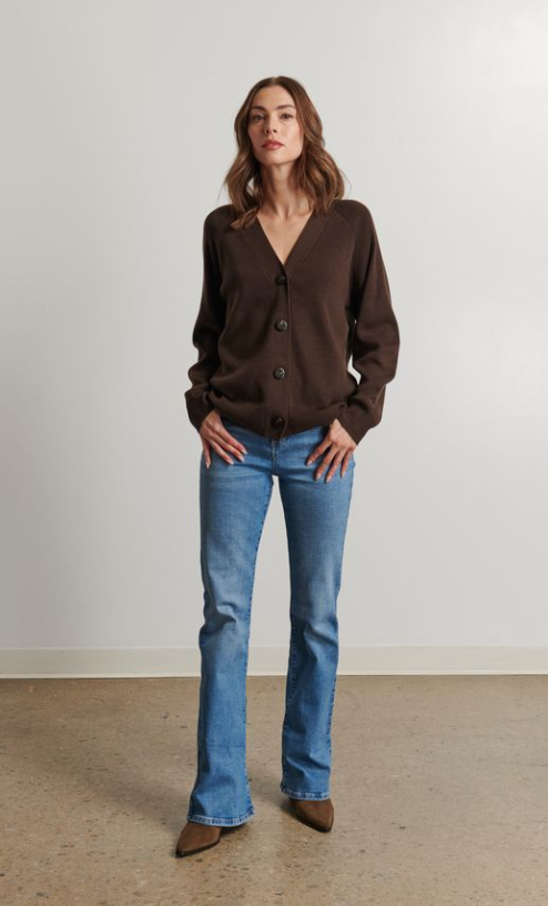 the MICAH cardigan, espresso