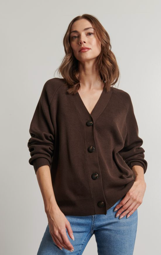 the MICAH cardigan, espresso