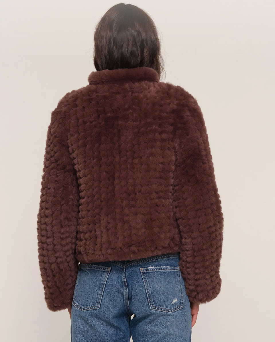 the DELINE jacket, mocha