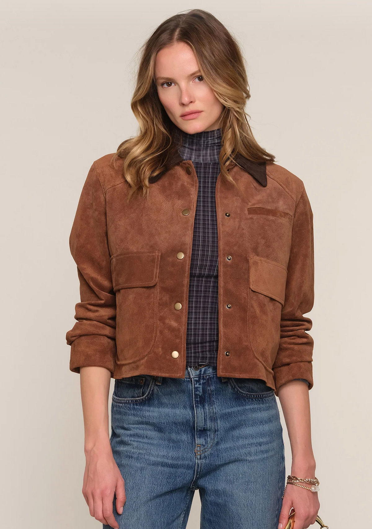 the LOBELIA suede jacket