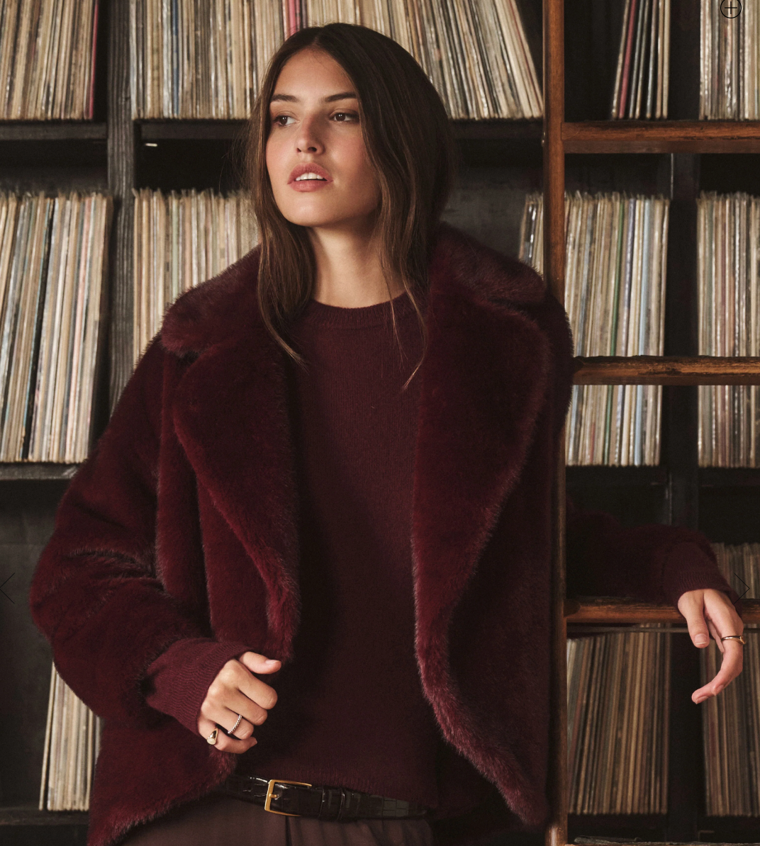 the CAROLYN faux fur jacket