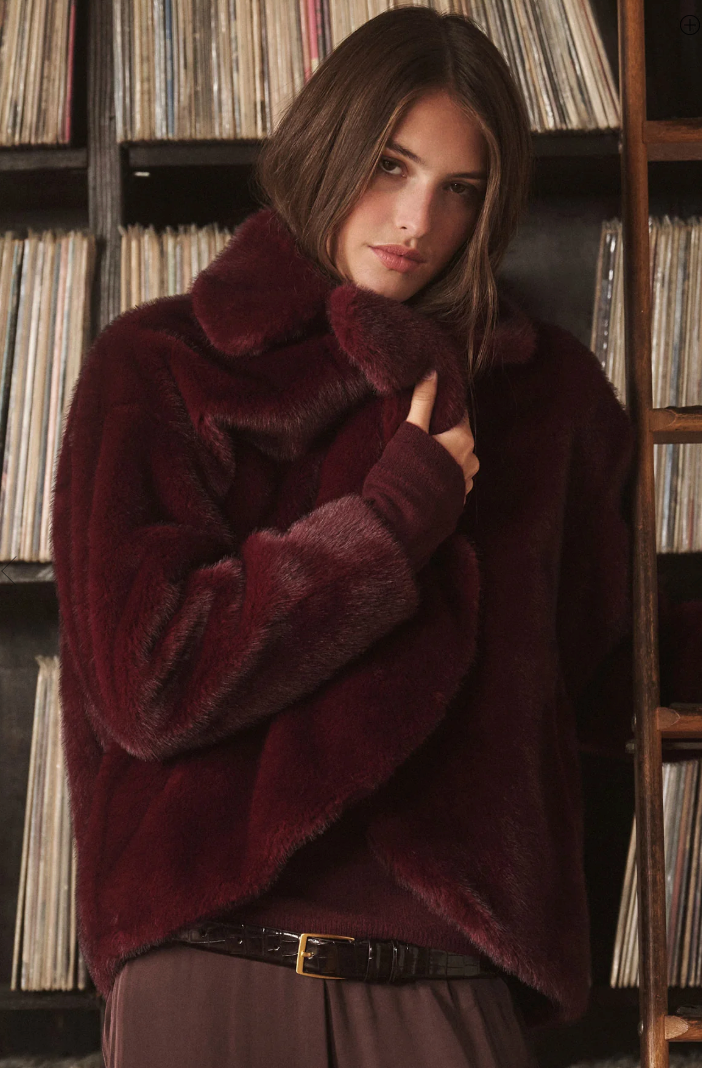 the CAROLYN faux fur jacket